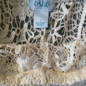 Eshe Shorts - Off-White Lacey Shorts Eshe Shorts - Off-White Lacey Shorts